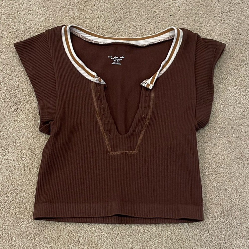 Urban Outfitters UO Out From Under Go For Gold Cropped Top